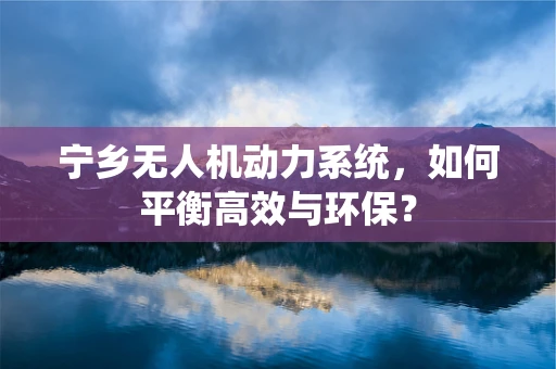 宁乡无人机动力系统，如何平衡高效与环保？