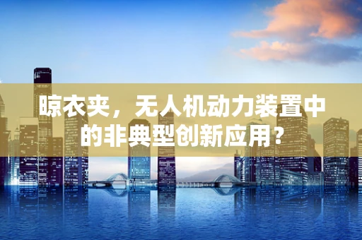 晾衣夹，无人机动力装置中的非典型创新应用？