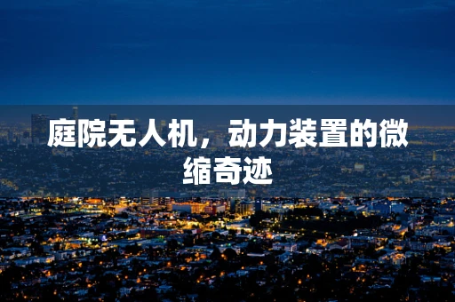 庭院无人机，动力装置的微缩奇迹