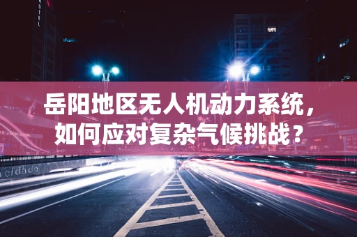 岳阳地区无人机动力系统，如何应对复杂气候挑战？