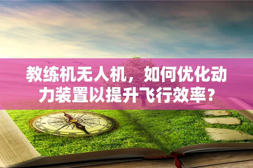 教练机无人机，如何优化动力装置以提升飞行效率？