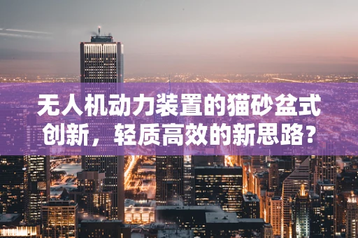 无人机动力装置的猫砂盆式创新，轻质高效的新思路？