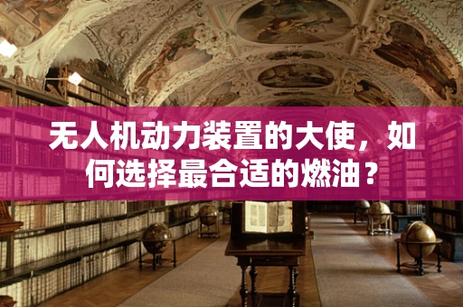 无人机动力装置的大使，如何选择最合适的燃油？
