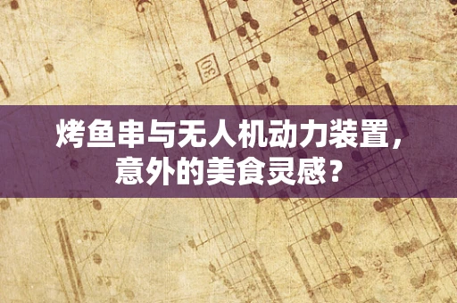 烤鱼串与无人机动力装置，意外的美食灵感？