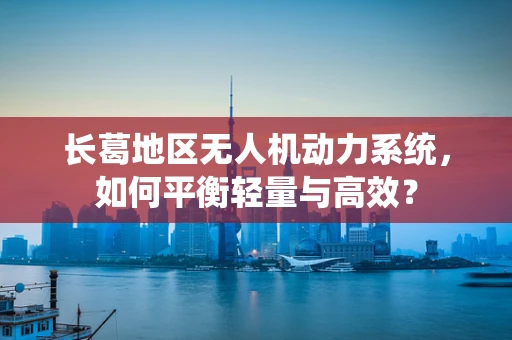 长葛地区无人机动力系统，如何平衡轻量与高效？
