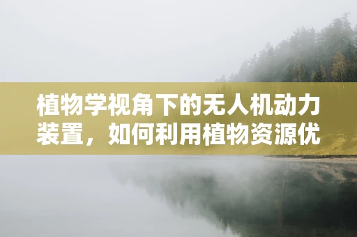 植物学视角下的无人机动力装置，如何利用植物资源优化无人机续航？