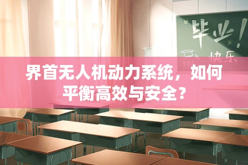 界首无人机动力系统，如何平衡高效与安全？