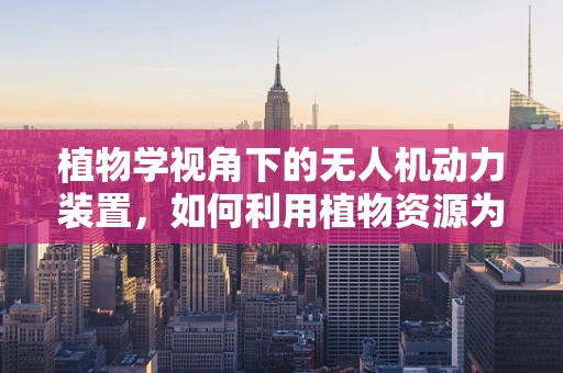 植物学视角下的无人机动力装置，如何利用植物资源为无人机提供绿色能源？