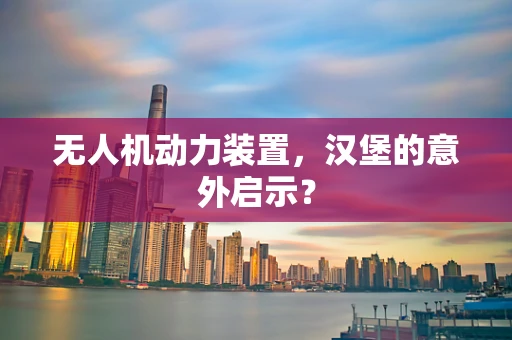 无人机动力装置，汉堡的意外启示？