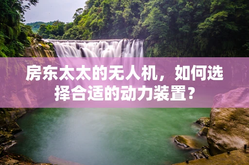 房东太太的无人机，如何选择合适的动力装置？