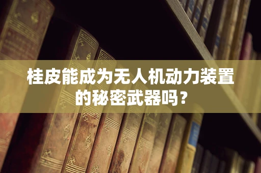 桂皮能成为无人机动力装置的秘密武器吗？