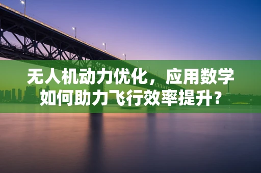 无人机动力优化，应用数学如何助力飞行效率提升？
