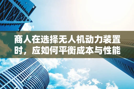 商人在选择无人机动力装置时，应如何平衡成本与性能？