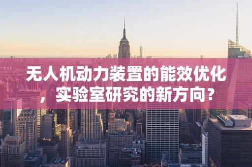 无人机动力装置的能效优化，实验室研究的新方向？