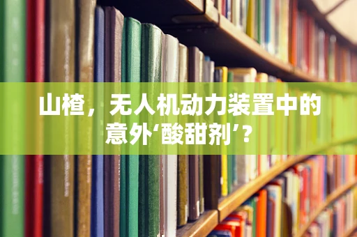 山楂，无人机动力装置中的意外‘酸甜剂’？