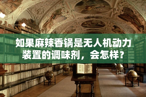 如果麻辣香锅是无人机动力装置的调味剂，会怎样？