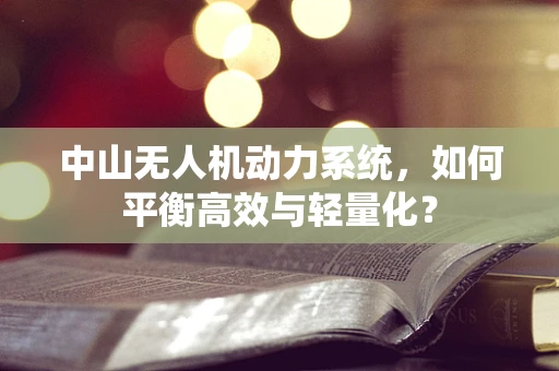 中山无人机动力系统，如何平衡高效与轻量化？