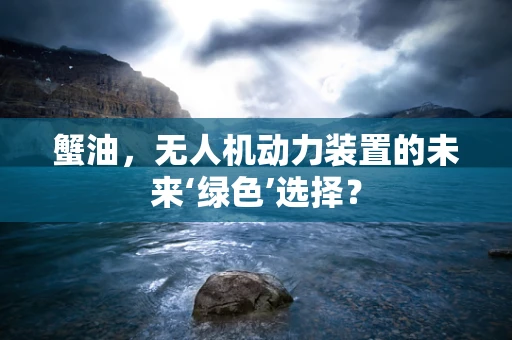 蟹油，无人机动力装置的未来‘绿色’选择？