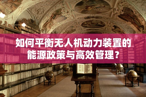 如何平衡无人机动力装置的能源政策与高效管理？