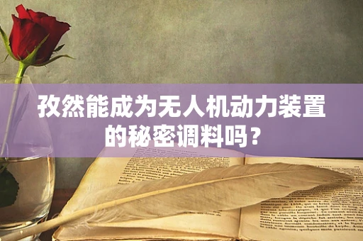 孜然能成为无人机动力装置的秘密调料吗？