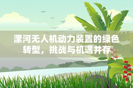 漯河无人机动力装置的绿色转型，挑战与机遇并存