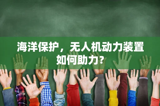 海洋保护，无人机动力装置如何助力？