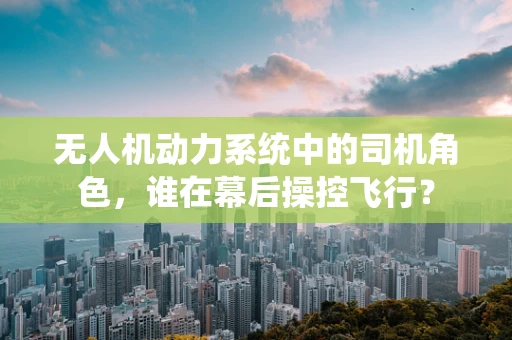 无人机动力系统中的司机角色，谁在幕后操控飞行？