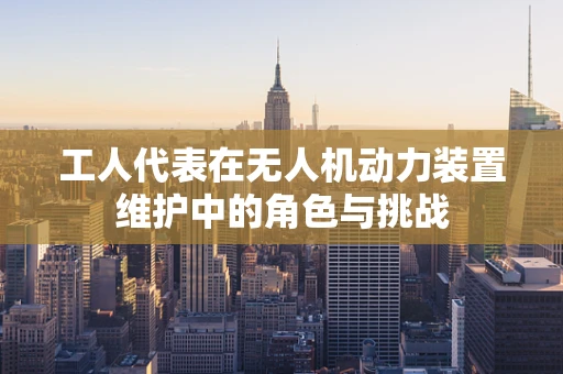 工人代表在无人机动力装置维护中的角色与挑战