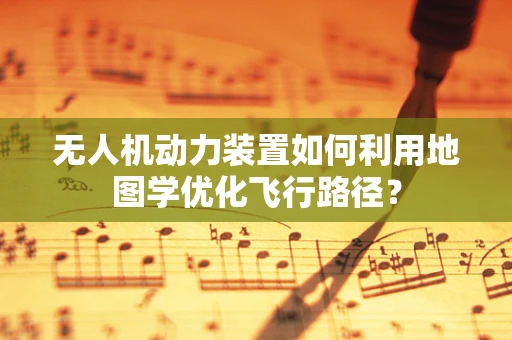 无人机动力装置如何利用地图学优化飞行路径？