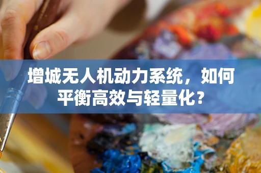 增城无人机动力系统，如何平衡高效与轻量化？