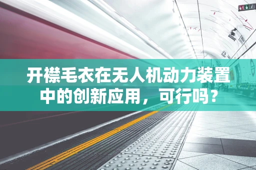 开襟毛衣在无人机动力装置中的创新应用，可行吗？