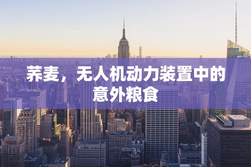 荞麦，无人机动力装置中的意外粮食