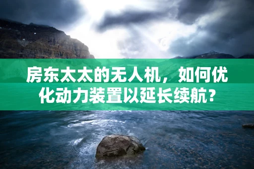 房东太太的无人机，如何优化动力装置以延长续航？