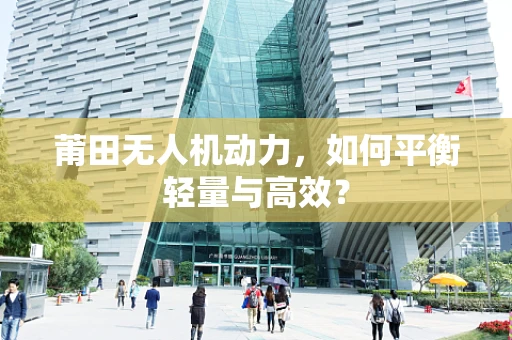 莆田无人机动力，如何平衡轻量与高效？