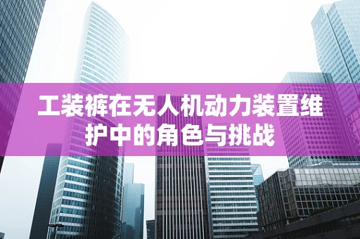 工装裤在无人机动力装置维护中的角色与挑战