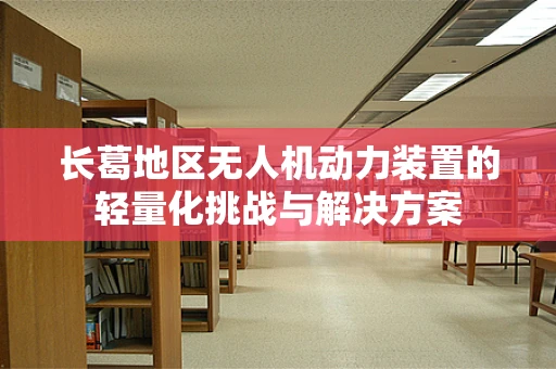 长葛地区无人机动力装置的轻量化挑战与解决方案