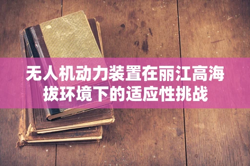 无人机动力装置在丽江高海拔环境下的适应性挑战