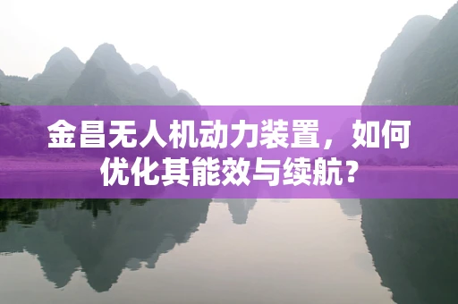 金昌无人机动力装置，如何优化其能效与续航？