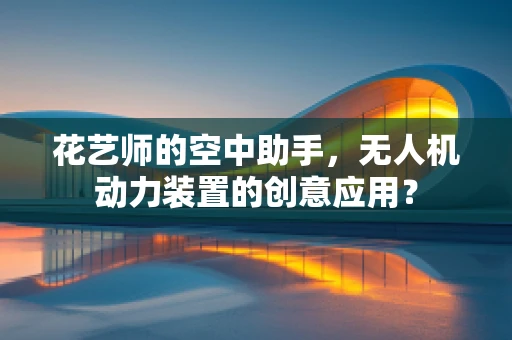 花艺师的空中助手，无人机动力装置的创意应用？