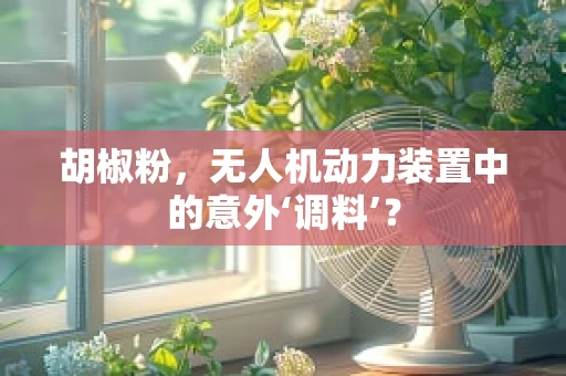 胡椒粉，无人机动力装置中的意外‘调料’？
