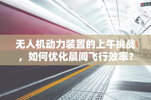 无人机动力装置的上午挑战，如何优化晨间飞行效率？