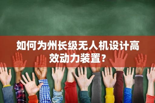 如何为州长级无人机设计高效动力装置？