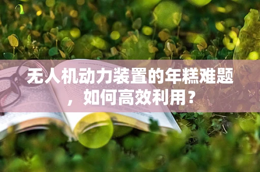 无人机动力装置的年糕难题，如何高效利用？