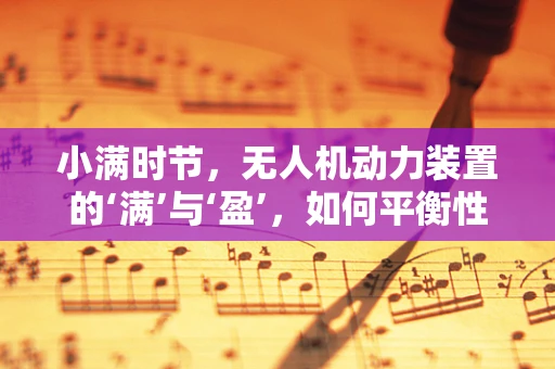 小满时节，无人机动力装置的‘满’与‘盈’，如何平衡性能与续航？