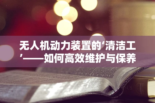 无人机动力装置的‘清洁工’——如何高效维护与保养？