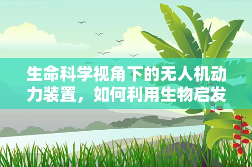 生命科学视角下的无人机动力装置，如何利用生物启发的能源解决方案？