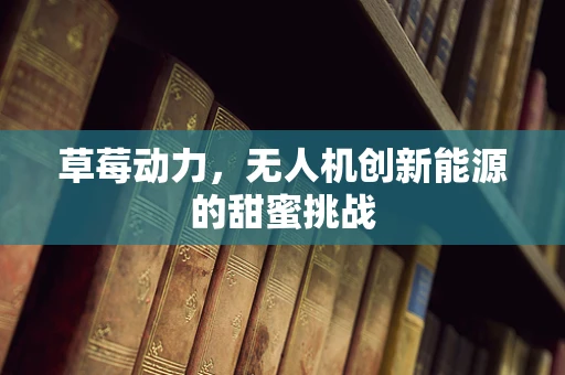 草莓动力，无人机创新能源的甜蜜挑战
