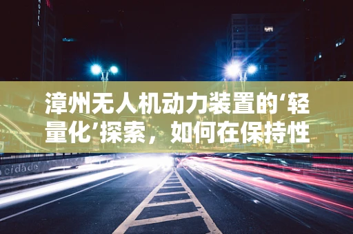 漳州无人机动力装置的‘轻量化’探索，如何在保持性能的同时减轻负担？