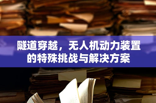 隧道穿越，无人机动力装置的特殊挑战与解决方案