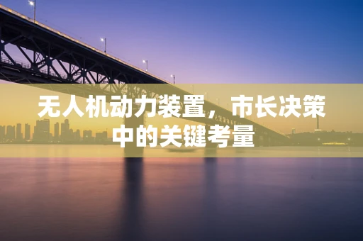 无人机动力装置，市长决策中的关键考量